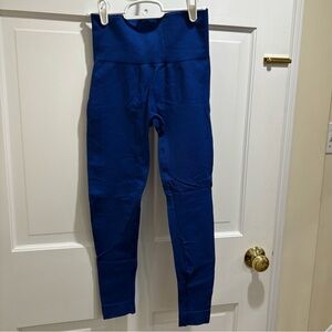 SET active cobalt blue ribbed leggings